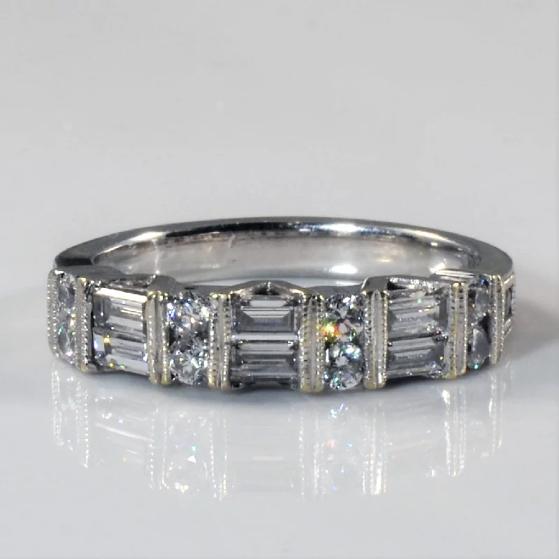 Elevate Your Jewelry Collection With Limited-Time Savings Baguette Diamond Milgrain Band | 0.54ctw | SZ 4.75 | Elevate Your Jewelry Collection With Limited-Time Savings Baguette Diamond Milgrain Band | 0.54ctw | SZ 4.75 |