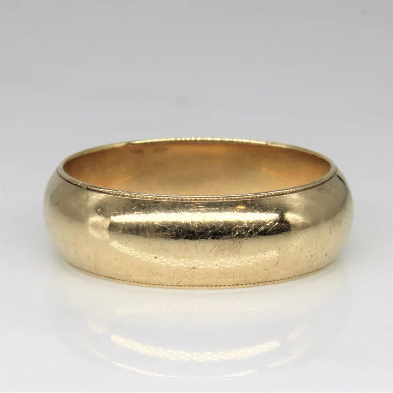Exclusive Jewelry Offers – Shine For Less Milgrain Edged Plain Band | SZ 11 |