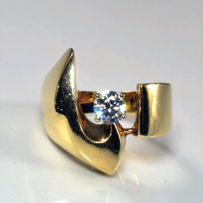 Exclusive Online Jewelry Sale – Don't Wait Offset Solitaire Diamond Cocktail Ring | 0.36ct | SZ 6.25 | Exclusive Online Jewelry Sale – Don't Wait Offset Solitaire Diamond Cocktail Ring | 0.36ct | SZ 6.25 |