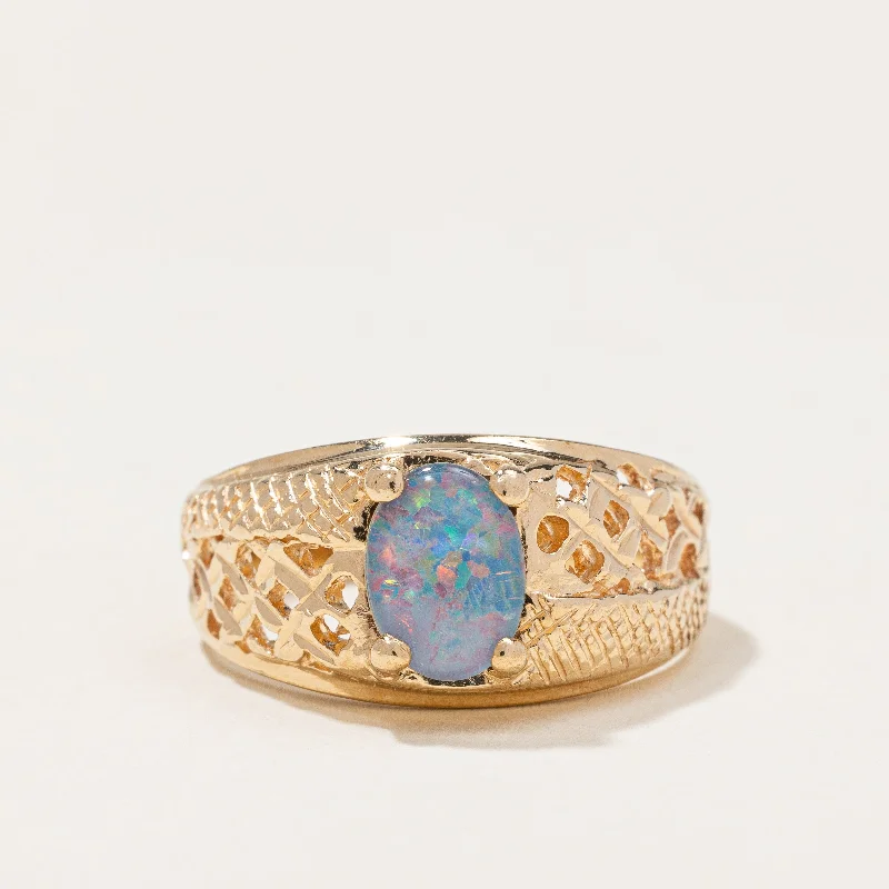 Jewelry Sale – Exclusive Styles At Lower Prices Oval Opal Doublet Ring | 0.85ct | SZ 7.75 |