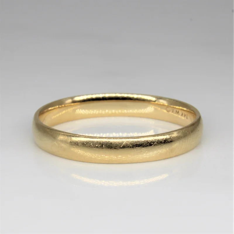 Make Your Outfit Shine With Discounted Jewelry Yellow Gold Plain Band | SZ 13.25 |