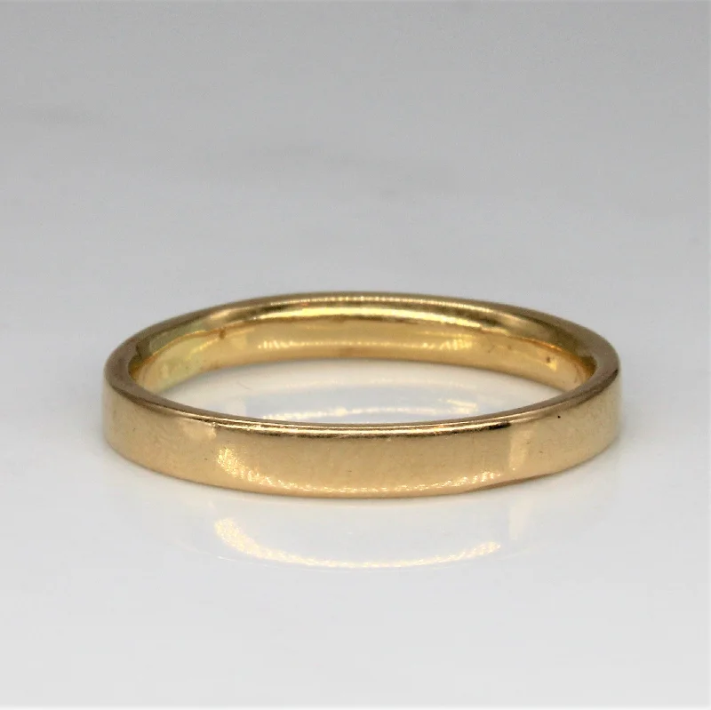 Buy More, Save More On Stunning Jewelry Pieces Yellow Gold Flat Band | SZ 8.5 |