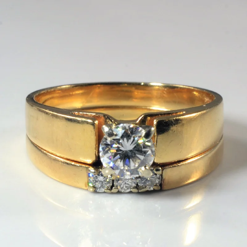The Perfect Jewelry Piece At The Perfect Price Classic Diamond Wedding Set | 0.85ctw | SZ 9.5 | The Perfect Jewelry Piece At The Perfect Price Classic Diamond Wedding Set | 0.85ctw | SZ 9.5 |