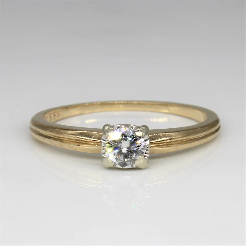Waterproof Stainless Steel Jewelry For Lasting Beauty Low Profile Solitaire Diamond Ring | 0.29ct | SZ 7 | Waterproof Stainless Steel Jewelry For Lasting Beauty Low Profile Solitaire Diamond Ring | 0.29ct | SZ 7 |