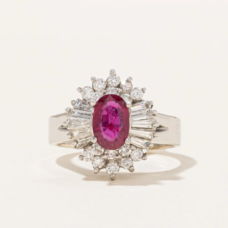 Your Dream Jewelry At Dream Prices Split Shank Ruby & Diamond Halo Ring | 1.28ct, 0.88ctw | SZ 6.75 | Your Dream Jewelry At Dream Prices Split Shank Ruby & Diamond Halo Ring | 1.28ct, 0.88ctw | SZ 6.75 |