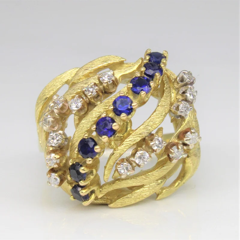 Get The Best Deals On Timeless Jewelry Pieces Sapphire & Diamond Open Work Dome Ring | 0.50ctw, 0.25ctw | SZ 7.75 | Get The Best Deals On Timeless Jewelry Pieces Sapphire & Diamond Open Work Dome Ring | 0.50ctw, 0.25ctw | SZ 7.75 |