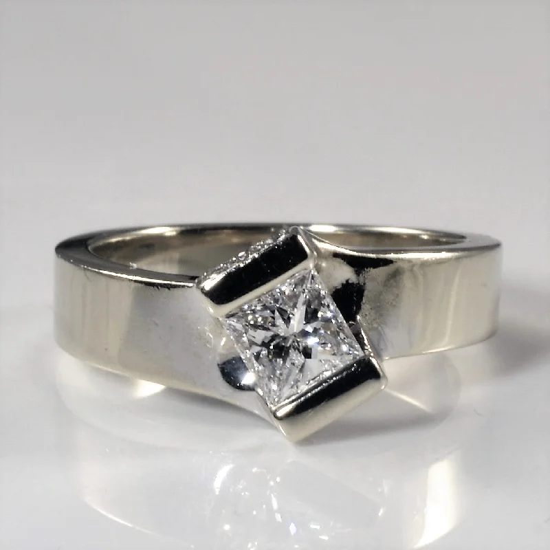 Bestselling Jewelry At Special Promotional Rates Bypass Offset Princess Canadian Diamond Engagement Ring | 0.67ctw | SZ 6.25 |