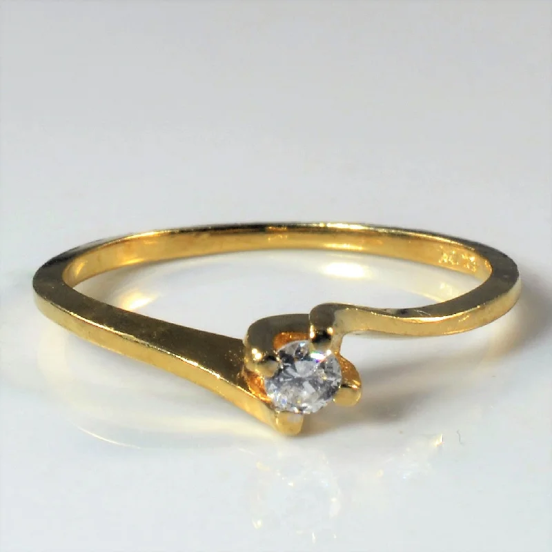 Discounted Jewelry For A Glamorous Look Solitaire Diamond Twist Ring | 0.09ct | SZ 6.25 |