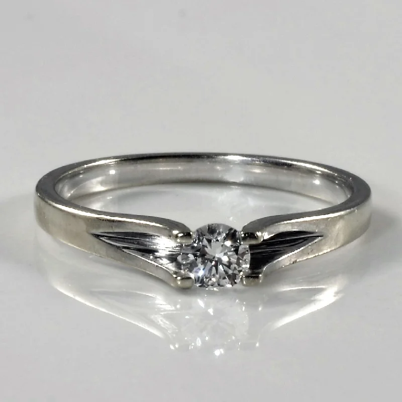 Flash Sale On Exquisite Jewelry – Don't Miss Out Spilt Edge Diamond Solitaire Ring | 0.17ct | SZ 6.5 | Flash Sale On Exquisite Jewelry – Don't Miss Out Spilt Edge Diamond Solitaire Ring | 0.17ct | SZ 6.5 |