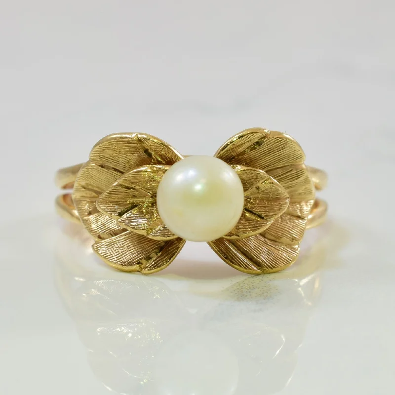Chic And Stylish Jewelry At Exclusive Prices Pearl Leaf Split Shank Ring | 1.60ct | SZ 9 | Chic And Stylish Jewelry At Exclusive Prices Pearl Leaf Split Shank Ring | 1.60ct | SZ 9 |
