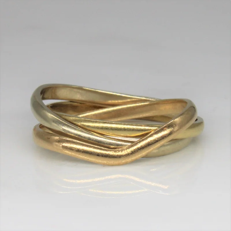 Celebrate Every Occasion With Sparkling Savings Bypass Rolo Ring | SZ 6 |