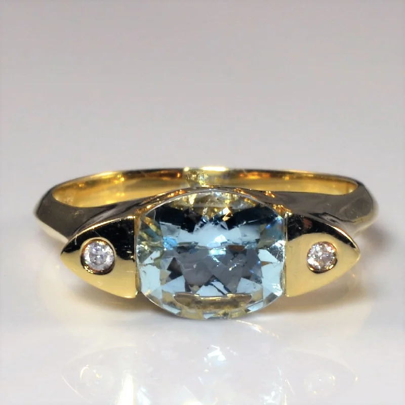 Jewelry Deals That Sparkle – Shop Today Three Stone Aquamarine & Diamond Ring | 1.40ct, 0.02ctw | SZ 6.75 | Jewelry Deals That Sparkle – Shop Today Three Stone Aquamarine & Diamond Ring | 1.40ct, 0.02ctw | SZ 6.75 |