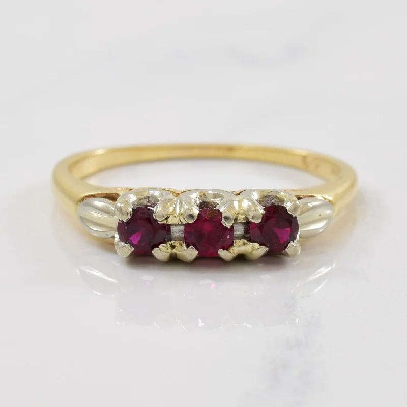 Once-A-Year Jewelry Deals – Shop Before They’Re Gone Three Stone Lab Created Ruby Ring | 0.35ctw | SZ 7.75 |