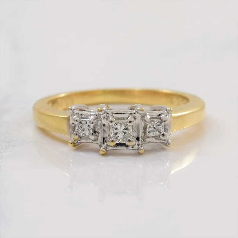 Exclusive Jewelry Markdowns – Limited-Time Offer Three Stone Princess Diamond Ring | 0.11ctw | SZ 4.5 |