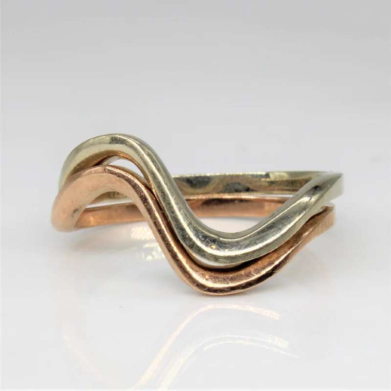 Jewelry Clearance Event – Stock Up Before It's Over Two Tone Contour Stacking Rings | SZ 6.5 | Jewelry Clearance Event – Stock Up Before It's Over Two Tone Contour Stacking Rings | SZ 6.5 |