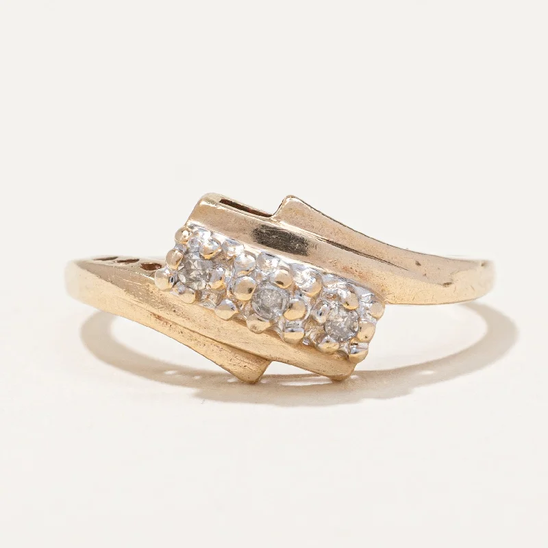 Must-Have Jewelry At Unbelievable Discounts Bypass Three Stone Diamond Ring | 0.04ctw | SZ 6.5 | Must-Have Jewelry At Unbelievable Discounts Bypass Three Stone Diamond Ring | 0.04ctw | SZ 6.5 |