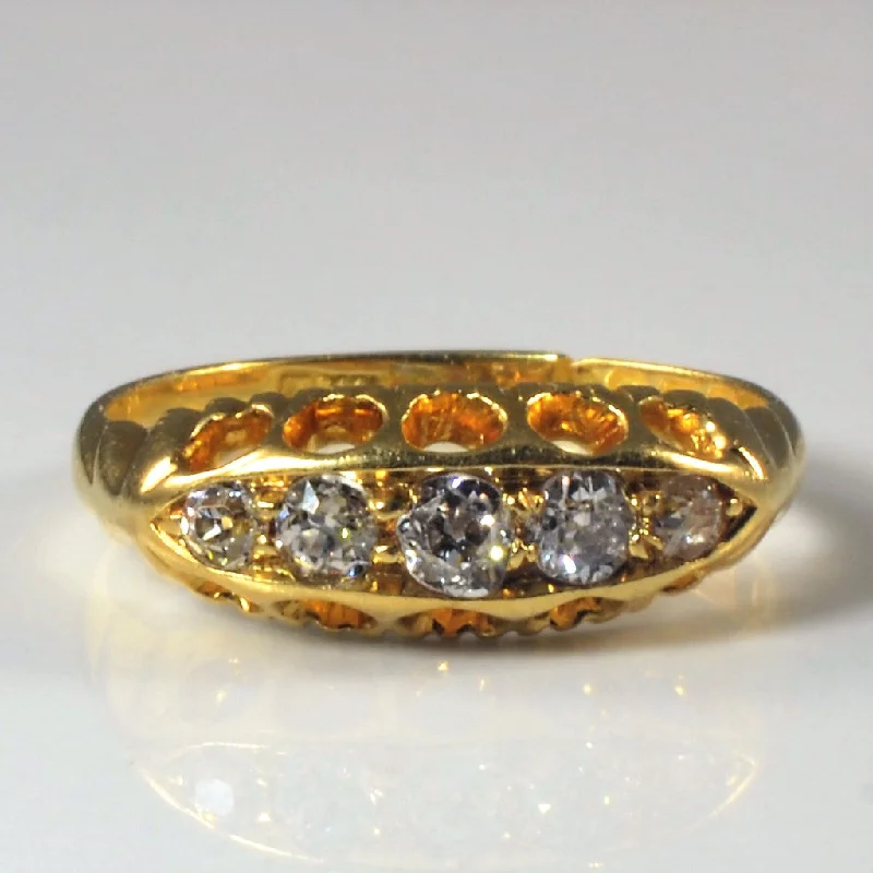 Affordable Luxury Jewelry For Every Occasion Edwardian Five Stone Diamond Ring | 0.30ctw | SZ 4.5 |