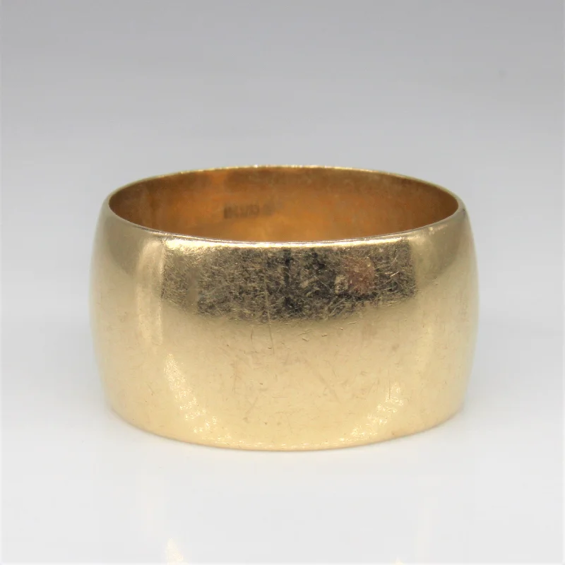 Limited-Time Offer On Elegant Jewelry Pieces Yellow Gold Cigar Band | SZ 9.75 |