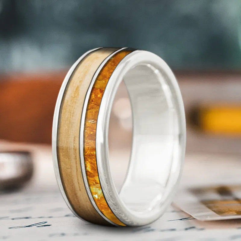 Premium Jewelry Now Available At Special Discounts Custom Design - 2-Inlay Offset Ring pG_XTwKWTg1kNrg2hofVG-SZ