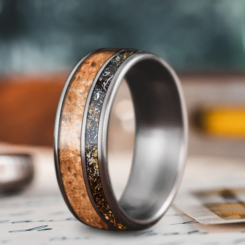 Exclusive Jewelry Offers – Shine For Less Custom Design - 2-Inlay Offset Ring PK9mv1D3oGnhSM9Zu-N5HNDk