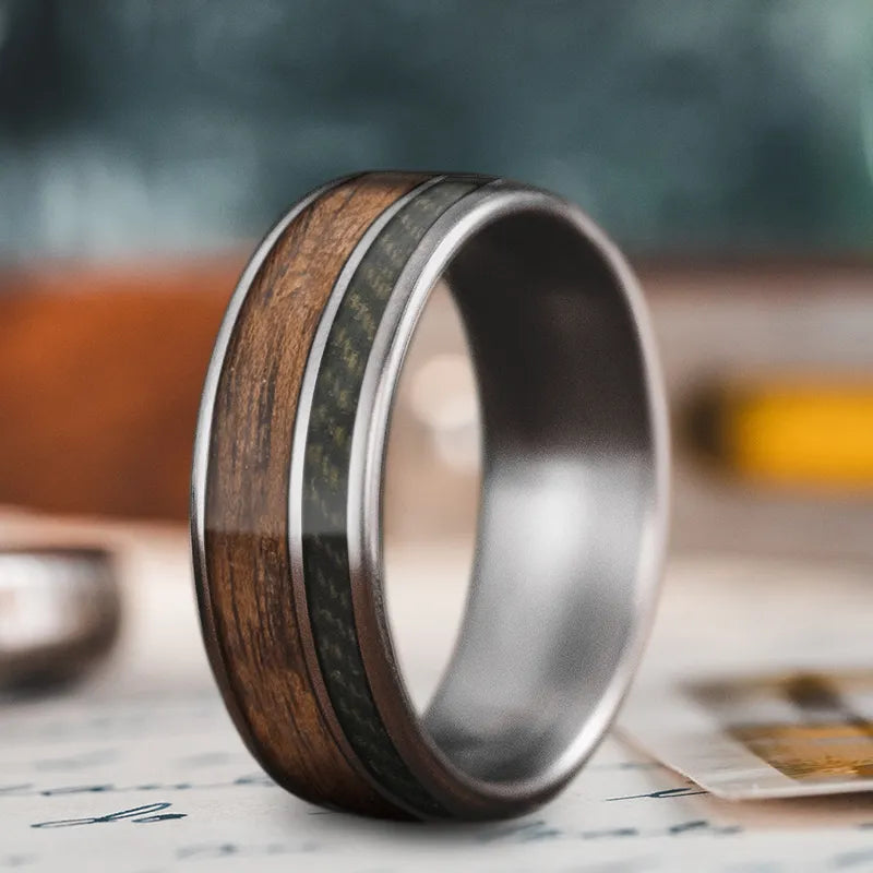 Handcrafted Jewelry Sale – Unique Designs At Low Prices Custom Design - 2-Inlay Offset Ring plfgX-JVsvd-7dknaDlECwCR