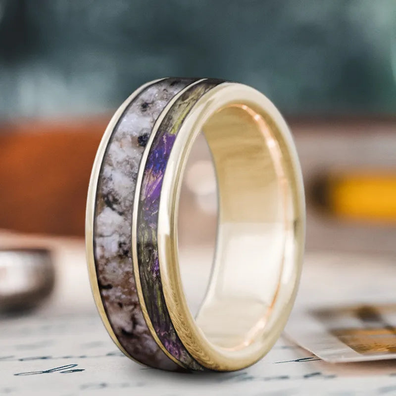 Flash Sale On Stunning Jewelry – Don't Miss Out Custom Design - 2-Inlay Offset Ring PV0pFcrDLJPI60FCQ6e1GBDB