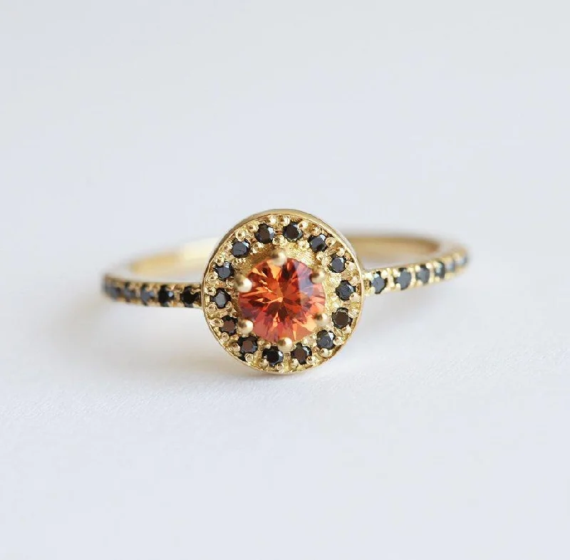 Shop Dazzling Jewelry At The Best Prices Valerie Orange Sapphire Ring