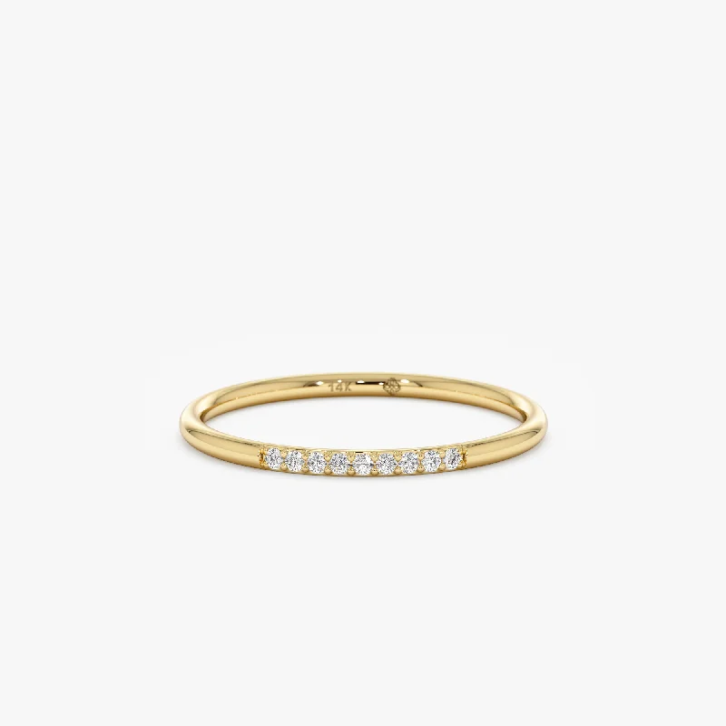 Seasonal Jewelry Deals – Elevate Your Style Petite Diamond Bar Ring, Vanessa