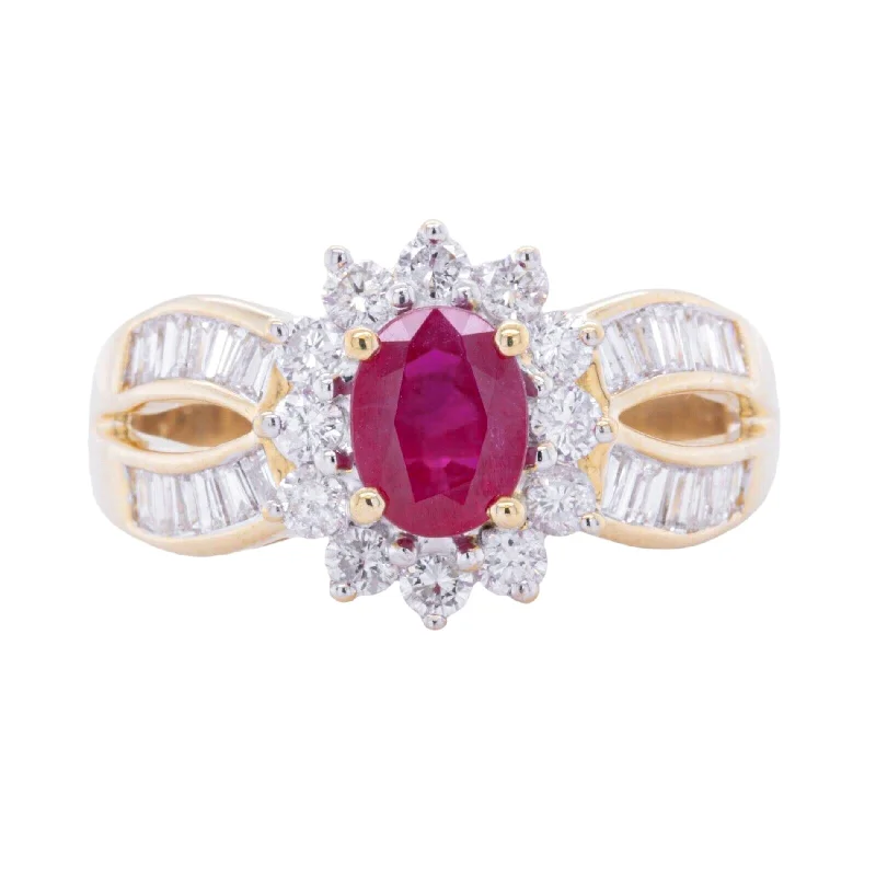 Timeless Jewelry At Special Discount Rates Vintage 18k Yellow Gold 1.35ct Oval Ruby & 1.35ctw G VS2 Diamond Ring sz 10.5 Timeless Jewelry At Special Discount Rates Vintage 18k Yellow Gold 1.35ct Oval Ruby & 1.35ctw G VS2 Diamond Ring sz 10.5