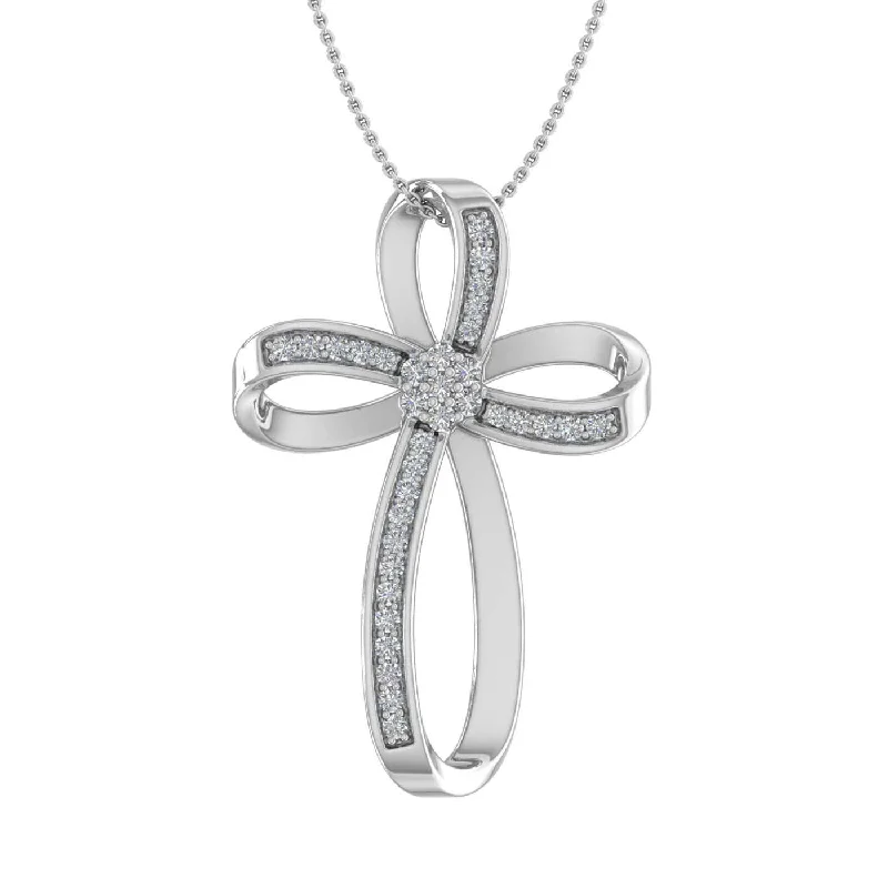 Elegant Jewelry, Exclusive Prices – Shop Now 0.15 Carat Diamond Cross Pendant Necklace in Gold (Silver Chain Included) Elegant Jewelry, Exclusive Prices – Shop Now 0.15 Carat Diamond Cross Pendant Necklace in Gold (Silver Chain Included)