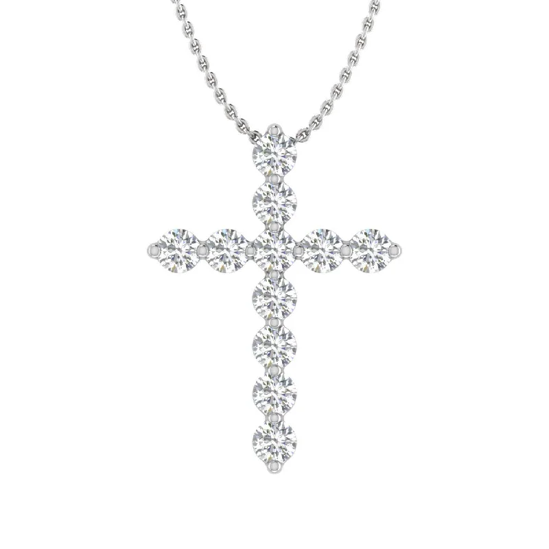 The Biggest Jewelry Sale Of The Year Is Here 0.17 Carat Diamond Cross Pendant Necklace in Gold (Silver Chain Included) The Biggest Jewelry Sale Of The Year Is Here 0.17 Carat Diamond Cross Pendant Necklace in Gold (Silver Chain Included)