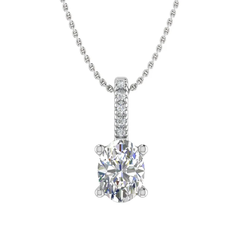 Unmissable Discounts On Timeless Jewelry Pieces 0.34 Carat Round and Oval Cut Diamond Solitaire Pendant Necklace in Gold (Included Silver Chain) Unmissable Discounts On Timeless Jewelry Pieces 0.34 Carat Round and Oval Cut Diamond Solitaire Pendant Necklace in Gold (Included Silver Chain)