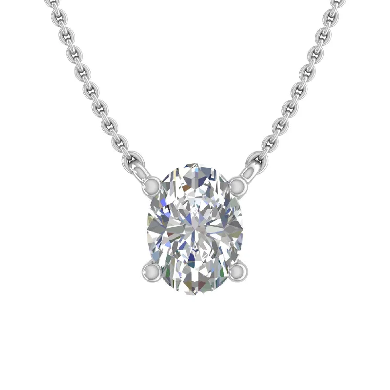 Timeless Elegance At Unbelievable Discounts 0.37 Carat Oval Cut Diamond Solitaire Pendant Necklace in Gold (Included Silver Chain) Timeless Elegance At Unbelievable Discounts 0.37 Carat Oval Cut Diamond Solitaire Pendant Necklace in Gold (Included Silver Chain)