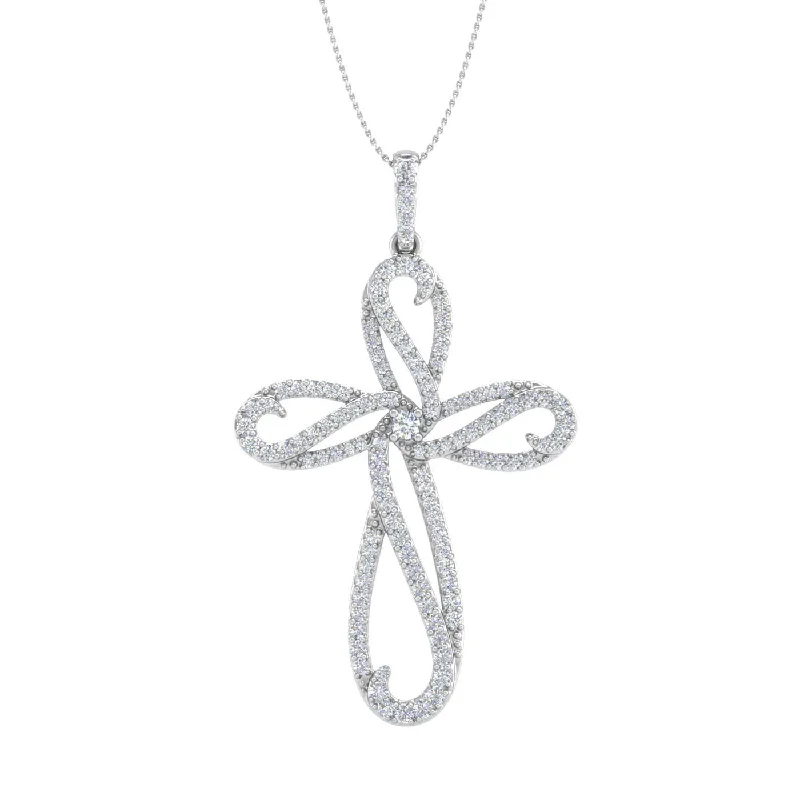 Trending Jewelry Now Available At Exclusive Prices 0.65 Carat Diamond Cross Pendant Necklace in Gold (Silver Chain Included) Trending Jewelry Now Available At Exclusive Prices 0.65 Carat Diamond Cross Pendant Necklace in Gold (Silver Chain Included)