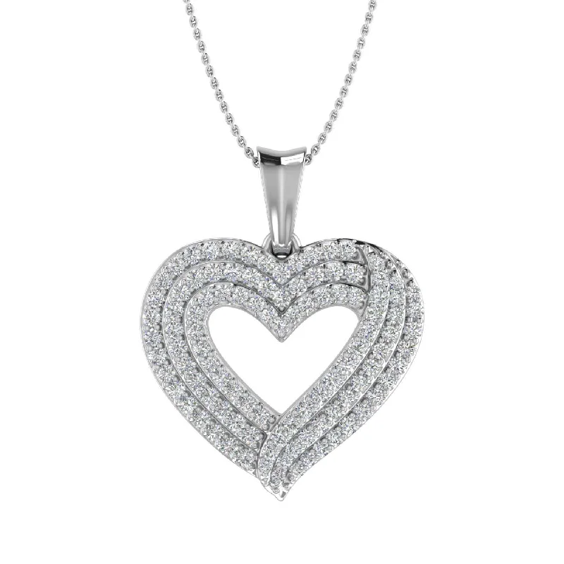Best Jewelry Sale Prices – Limited-Time Offer 1/2 Carat (ctw) Gold Diamond Women's Heart Pendant (Included Silver Chain) Best Jewelry Sale Prices – Limited-Time Offer 1/2 Carat (ctw) Gold Diamond Women's Heart Pendant (Included Silver Chain)