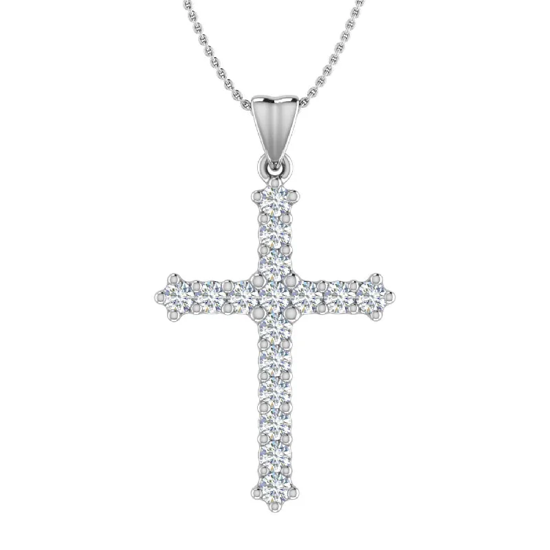 Exclusive Jewelry Discounts – Shop Now For Savings 1/2 Carat Diamond Cross Pendant Necklace in Gold (Silver Chain Included) Exclusive Jewelry Discounts – Shop Now For Savings 1/2 Carat Diamond Cross Pendant Necklace in Gold (Silver Chain Included)