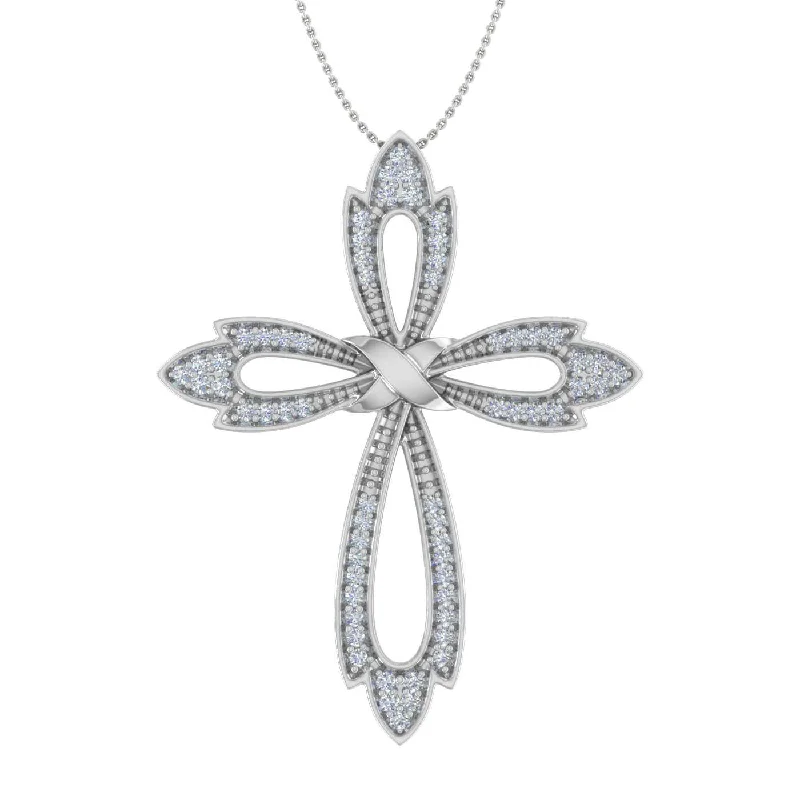Shop Stylish Jewelry Now And Save Big 1/2 Carat Diamond Cross Pendant Necklace in Gold (Silver Chain Included) Shop Stylish Jewelry Now And Save Big 1/2 Carat Diamond Cross Pendant Necklace in Gold (Silver Chain Included)