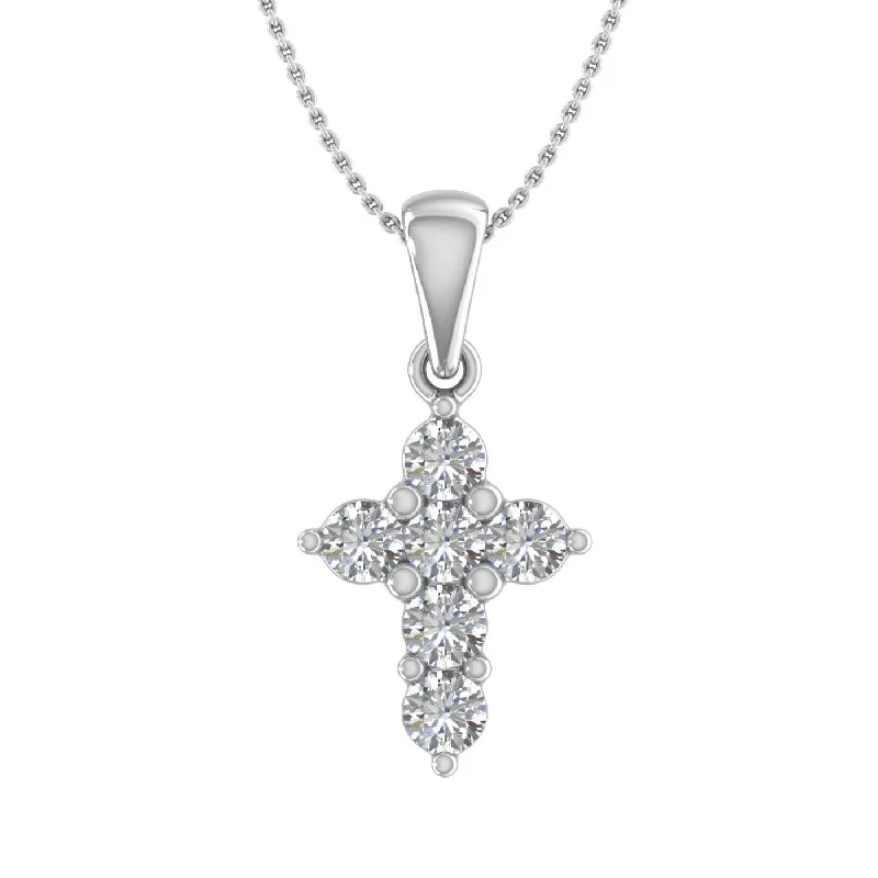 Trending Jewelry Styles Now At Limited-Time Discounts 1/2 Carat Diamond Cross Pendant Necklace in Gold (Silver Chain Included) Trending Jewelry Styles Now At Limited-Time Discounts 1/2 Carat Diamond Cross Pendant Necklace in Gold (Silver Chain Included)