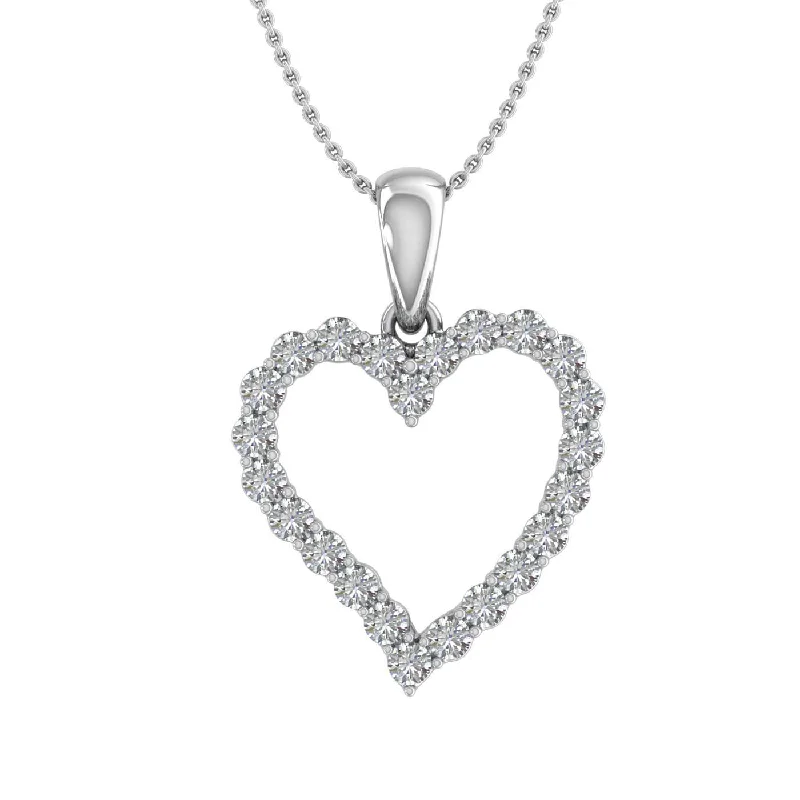 Special Deals On Handcrafted And Designer Jewelry 1/2 Carat Diamond Heart Pendant Necklace in Gold (Included Silver Chain) Special Deals On Handcrafted And Designer Jewelry 1/2 Carat Diamond Heart Pendant Necklace in Gold (Included Silver Chain)