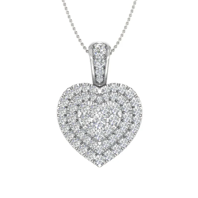 Dazzle With Discounts – Shop Jewelry On Sale 1/2 Carat Diamond Heart Pendant Necklace in Gold (Silver Chain Included) Dazzle With Discounts – Shop Jewelry On Sale 1/2 Carat Diamond Heart Pendant Necklace in Gold (Silver Chain Included)