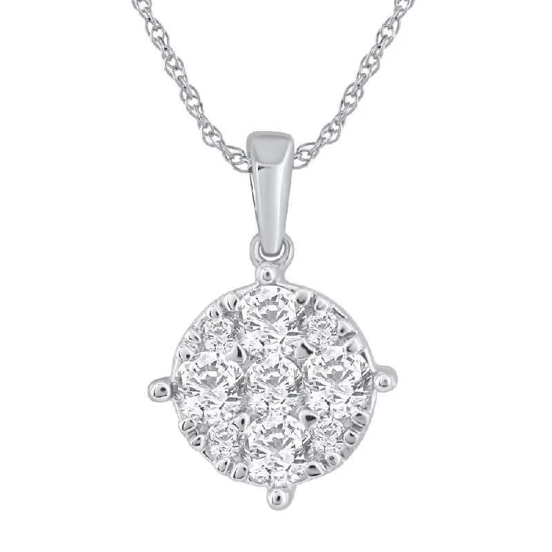 Holiday Jewelry Sale – Perfect Gifts At The Best Prices 1/2 Carat Diamond Solitaire Pendant in Gold (Silver Chain Included)