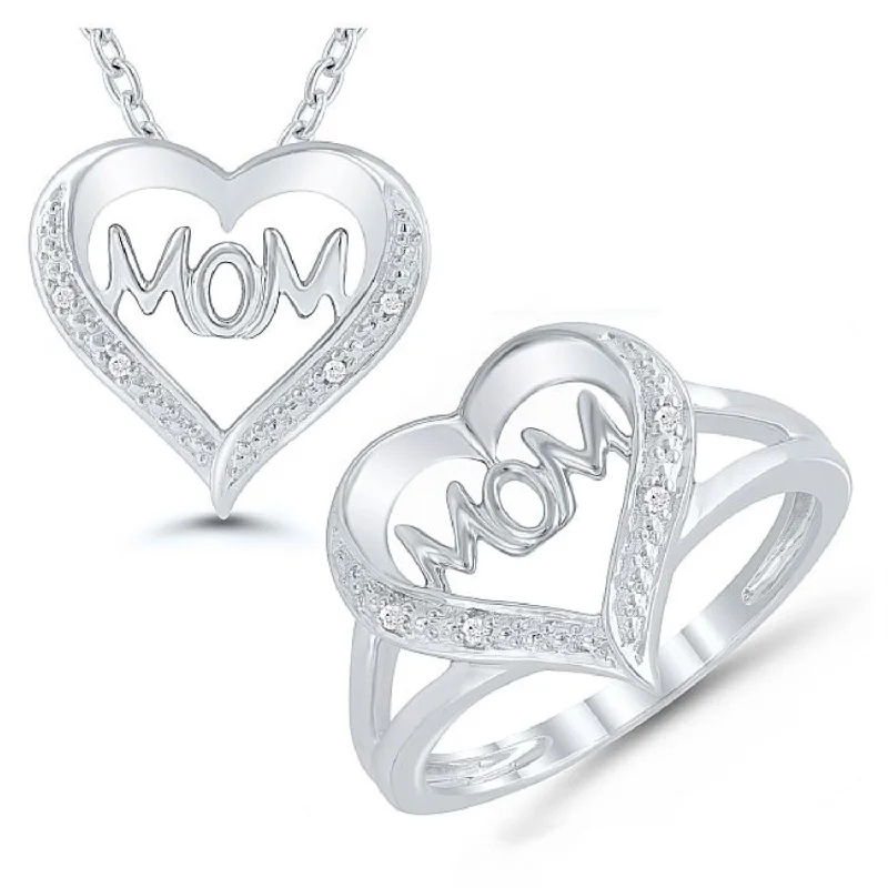 Jewelry Deals That Sparkle – Shop Today 1/25 CTW Diamond Mom Heart Box Set Ring 18-inch Pendant in Sterling Silver Jewelry Deals That Sparkle – Shop Today 1/25 CTW Diamond Mom Heart Box Set Ring 18-inch Pendant in Sterling Silver