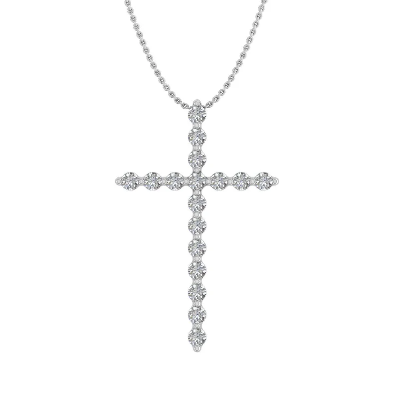 Exclusive Jewelry Markdowns – Limited-Time Offer 1/3 Carat Diamond Cross Pendant Necklace in Gold (Silver Chain Included) Exclusive Jewelry Markdowns – Limited-Time Offer 1/3 Carat Diamond Cross Pendant Necklace in Gold (Silver Chain Included)