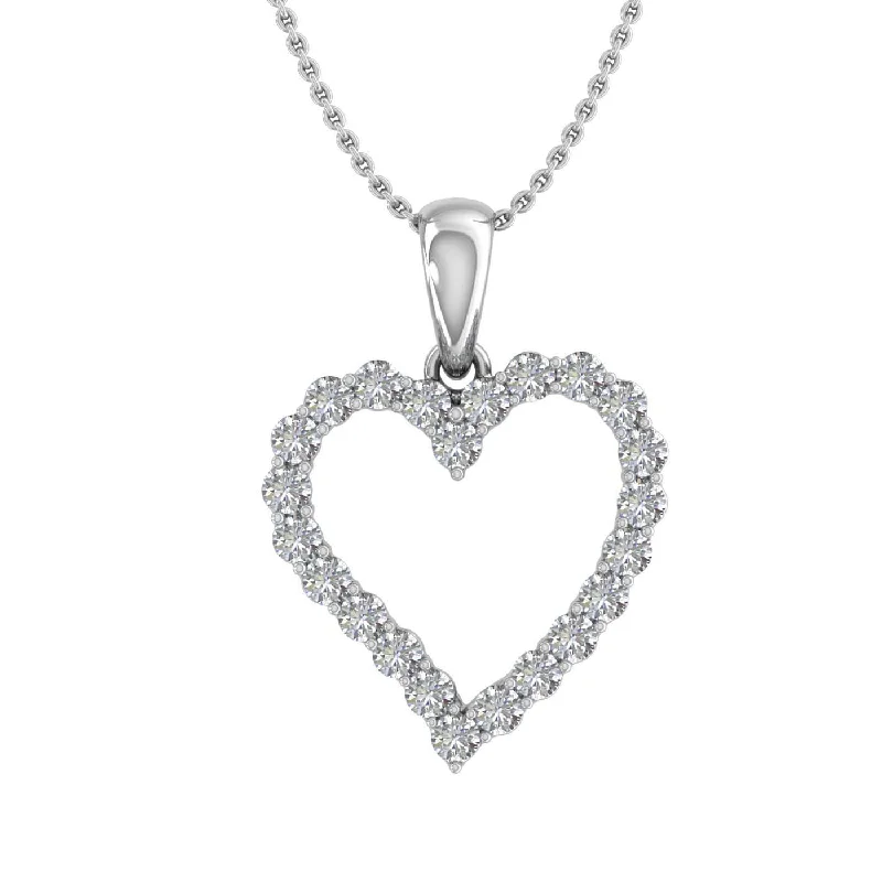 Exclusive Jewelry Offers – Shine For Less 1/3 Carat Diamond Heart Pendant Necklace in Gold (Silver Chain Included) Exclusive Jewelry Offers – Shine For Less 1/3 Carat Diamond Heart Pendant Necklace in Gold (Silver Chain Included)