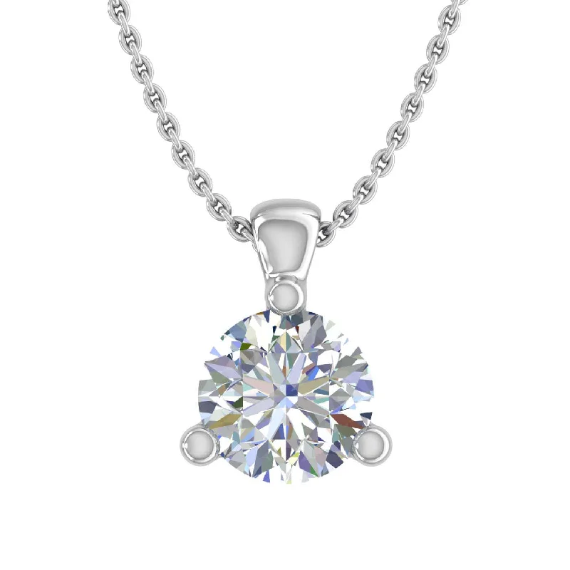 Sparkle On A Budget – Fine Jewelry For Less 1/4 Carat 3-Prong Set Diamond Solitaire Pendant Necklace in Gold (with Silver Chain) Sparkle On A Budget – Fine Jewelry For Less 1/4 Carat 3-Prong Set Diamond Solitaire Pendant Necklace in Gold (with Silver Chain)