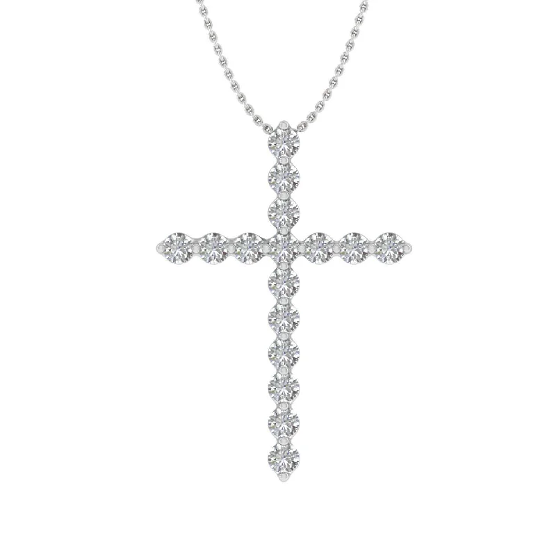 Seasonal Jewelry Clearance – Best Styles At The Lowest Prices 1/4 Carat Diamond Cross Pendant Necklace in Gold (Silver Chain Included) Seasonal Jewelry Clearance – Best Styles At The Lowest Prices 1/4 Carat Diamond Cross Pendant Necklace in Gold (Silver Chain Included)