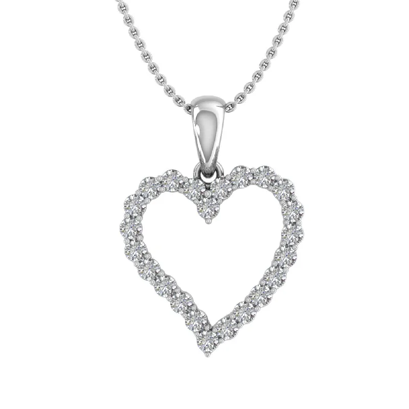 Trending Jewelry Styles Now At Limited-Time Discounts 1/4 Carat Diamond Heart Pendant Necklace in Gold (Silver Chain Included) Trending Jewelry Styles Now At Limited-Time Discounts 1/4 Carat Diamond Heart Pendant Necklace in Gold (Silver Chain Included)