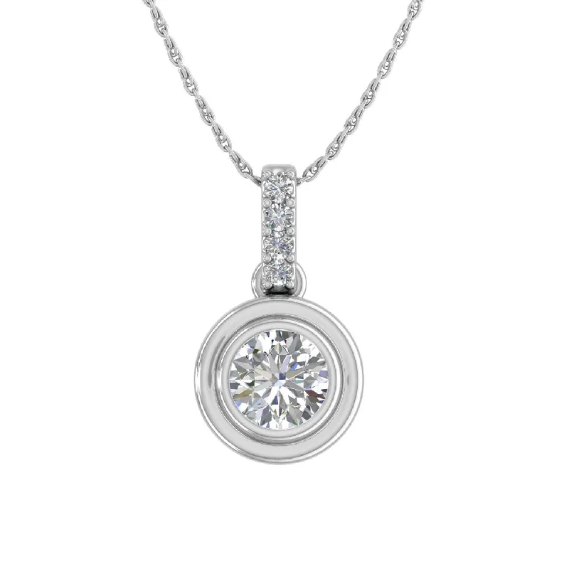 Timeless Elegance At Unbelievable Discounts 1/4 Carat Diamond Solitaire Pendant Necklace in Gold Timeless Elegance At Unbelievable Discounts 1/4 Carat Diamond Solitaire Pendant Necklace in Gold