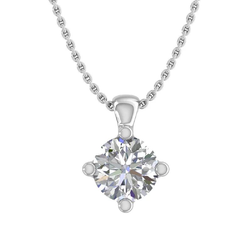 Modern Statement Jewelry For Bold Styling 1/5 Carat Diamond 4-Prong Set Solitaire Pendant Necklace in Gold (with Silver Chain) Modern Statement Jewelry For Bold Styling 1/5 Carat Diamond 4-Prong Set Solitaire Pendant Necklace in Gold (with Silver Chain)