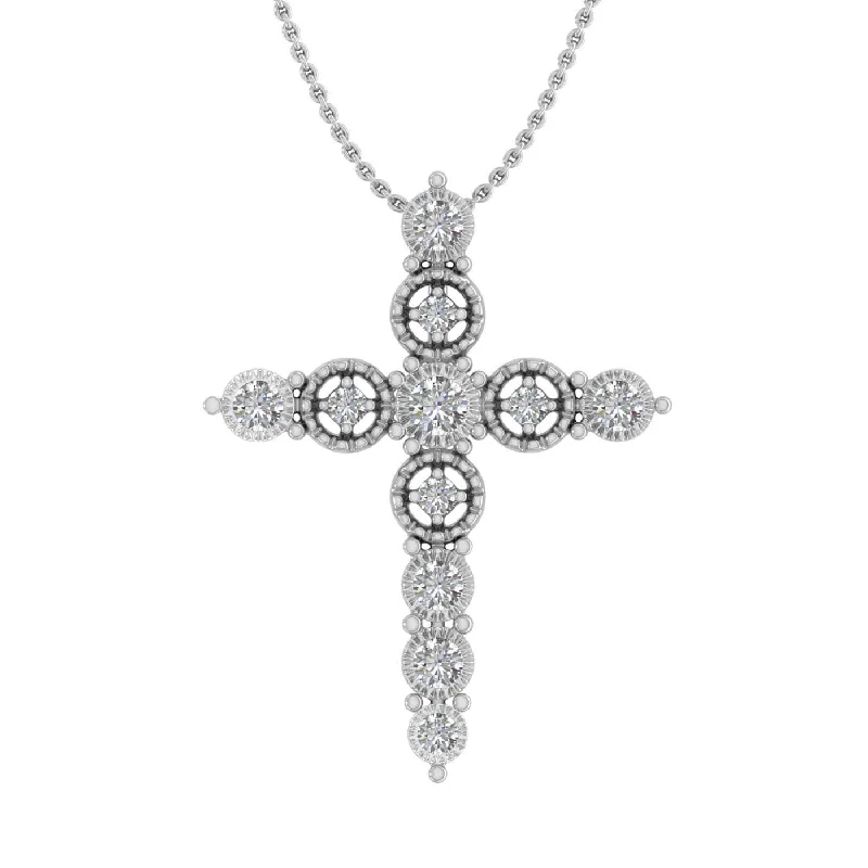 Best Jewelry Sale – Shop Exclusive Designs Now 1/5 Carat Diamond Cross Pendant Necklace in Gold (Silver Chain Included) Best Jewelry Sale – Shop Exclusive Designs Now 1/5 Carat Diamond Cross Pendant Necklace in Gold (Silver Chain Included)